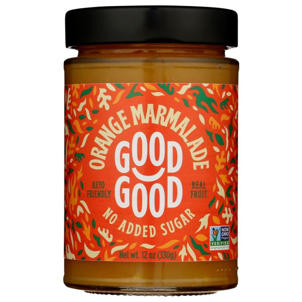 GOOD GOOD: Orange Marmalade Keto Friendly No Added Sugar, 12 oz
