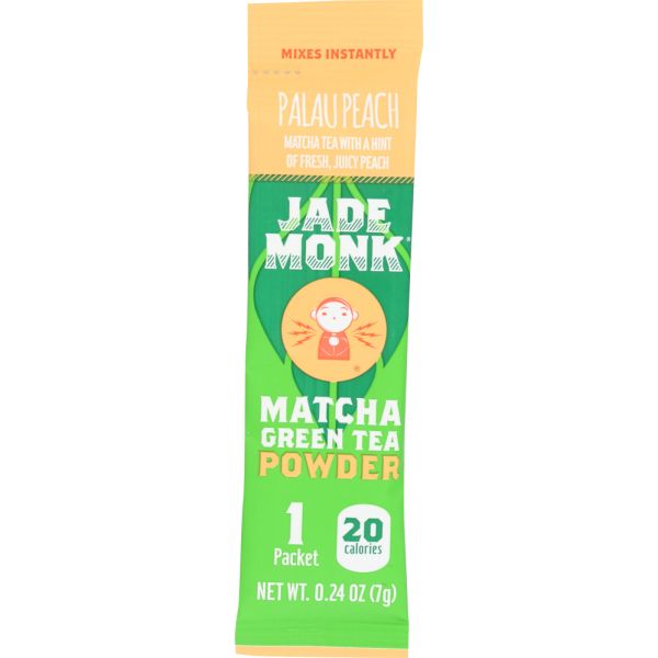 JADE MONK: Tea Matcha Peach Powder Stick, .25 oz