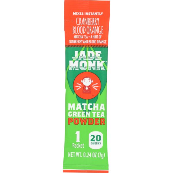 JADE MONK: Tea Matcha Blood Orange Powder, .25 oz
