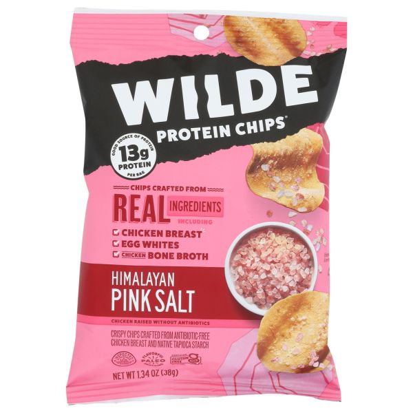 WILDE SNACKS: Himalayan Pink Salt Chips, 1.34 oz