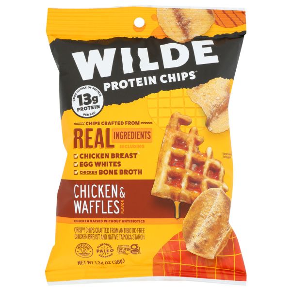 WILDE SNACKS: Chicken and Waffles Chips, 1.34 oz