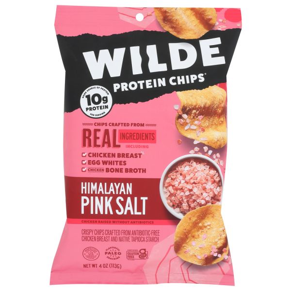 WILDE SNACKS: Himalayan Pink Salt Chips, 4 oz