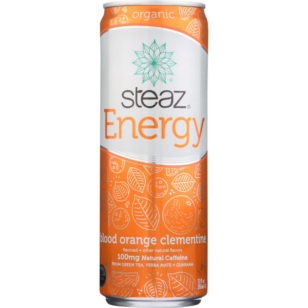 STEAZ: Orange Energy Beverage, 12 fo