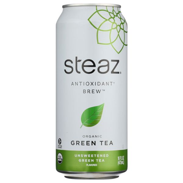 STEAZ: Unsweetened Green Tea Organic Green Tea, 16 fo