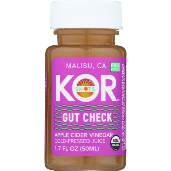 KOR SHOTS: Gut Check Apple Cider Vinegar Probiotic, 1.70 oz
