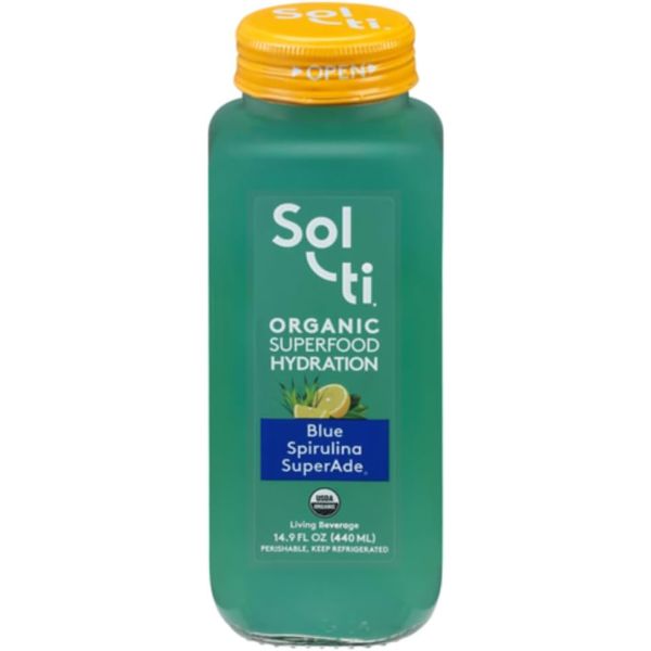 SOL-TI: Blue Spirulina SuperAde Hydration Drink, 12.5 fo