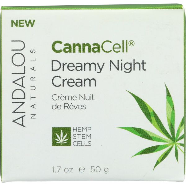 ANDALOU NATURALS: Cream Night Cannacell Drm, 1.7 oz