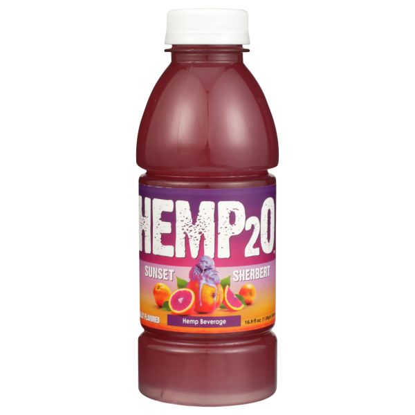 HEMP2O: Sunset Sherbert Hemp Beverage, 16.9 fo