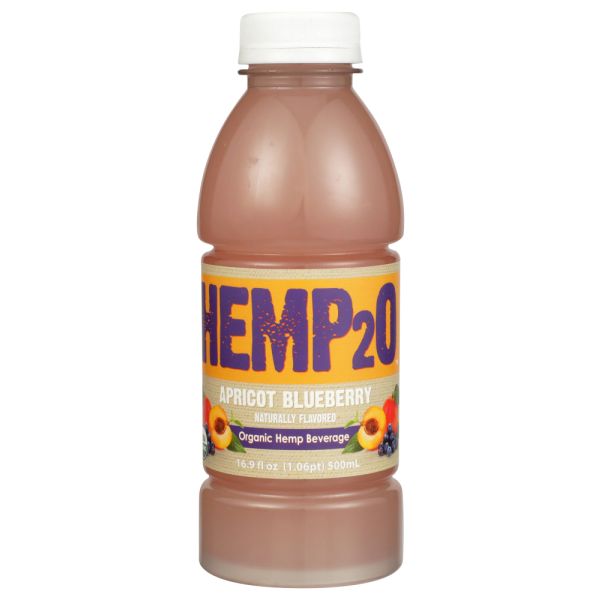 HEMP2O: Apricot Blueberry Hemp Beverage, 16.9 fo