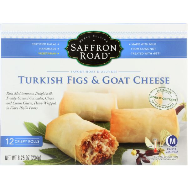 SAFFRON ROAD: Turkish Figs & Goat Cheese, 8.25 oz