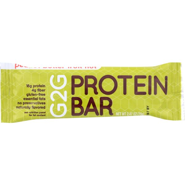 G2G PROTEIN BAR: Peanut Butter Fruit Nut Protein Bar, 2.47 oz
