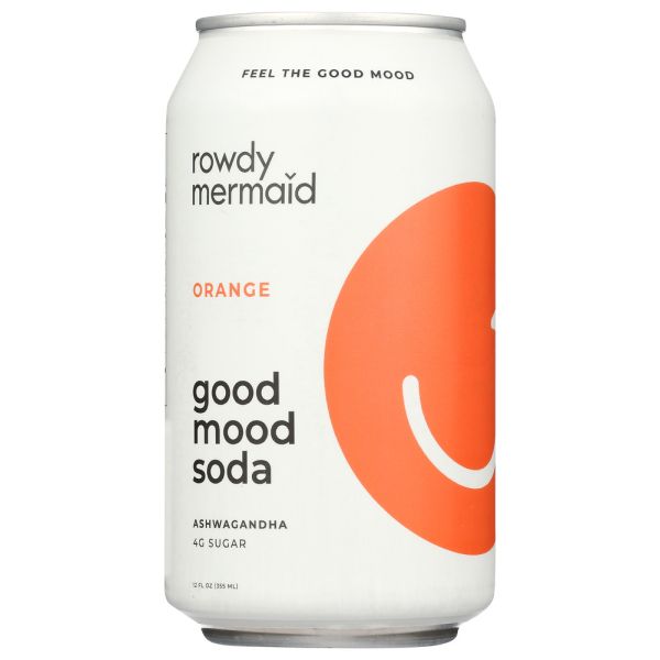 GOOD MOOD SODA: Soda Diet Orange, 12 fo