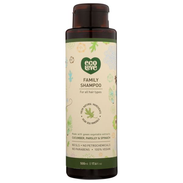 ECOLOVE: Vegan Green Shampoo, 17.6 oz