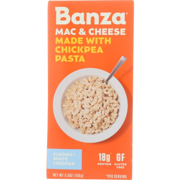 BANZA: Elbows White Cheddar Mac And Cheese, 5.5 oz