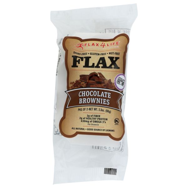 FLAX4LIFE: Gluten Free Flax Mini Muffins Chocolate Brownies Single, 2.3 oz