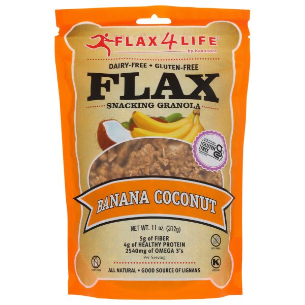 FLAX4LIFE: Granola Gf Flx Ban Ccnut, 11 oz
