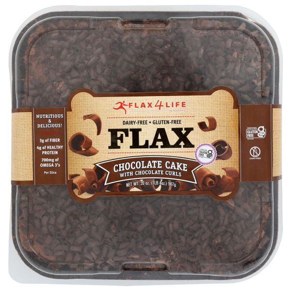 FLAX4LIFE: Cake Chocolate With Shavings, 22 oz
