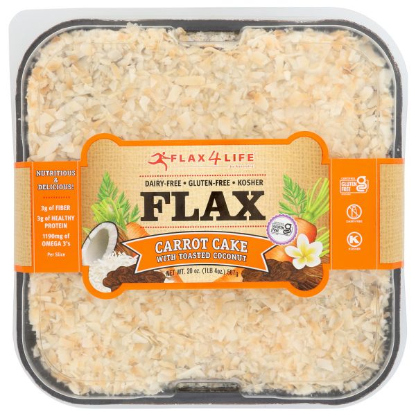 FLAX4LIFE: Carrot Cake 8x8, 22 oz