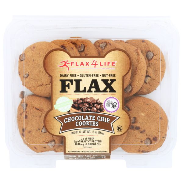 FLAX4LIFE: Cookies Chocolate Chip, 16 oz