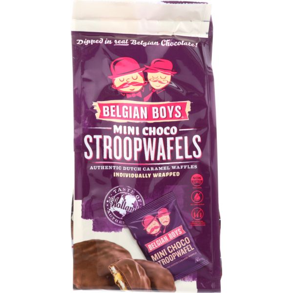 BELGIAN BOYS: Mini Choco Stroopwafel, 6.35 oz