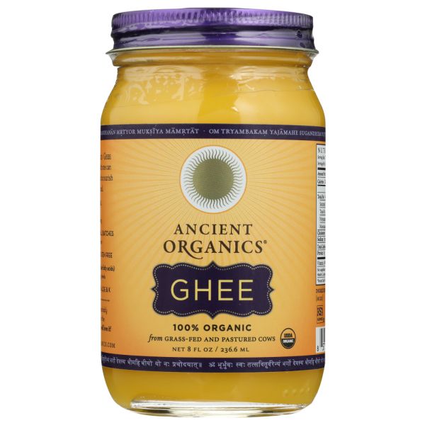ANCIENT ORGANICS: Organics Ghee Butter, 8 fo