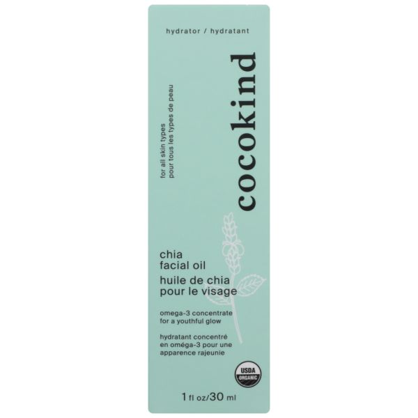 COCOKIND: Facial Oil Chia Org, 30 ml