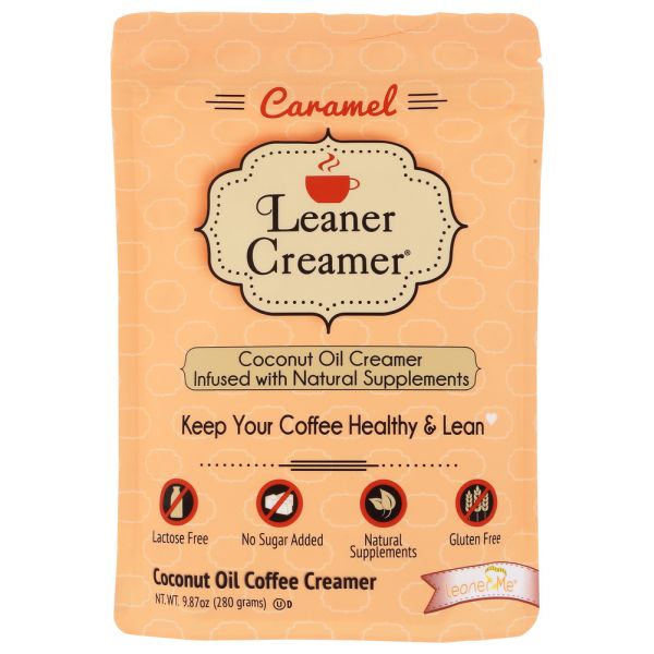 LEANER CREAMER: Creamy Caramel Refill Pouch, 9.87 oz