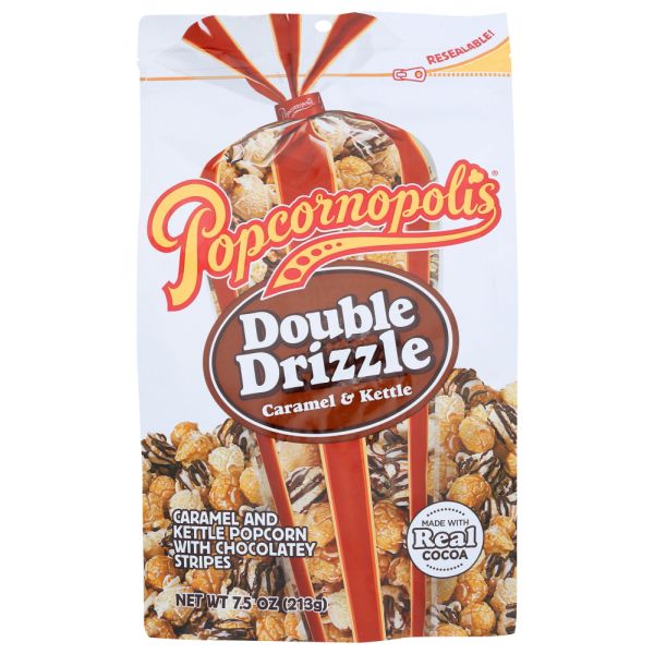 POPCORNOPOLIS: Double Drizzle Popcorn, 7.5 oz