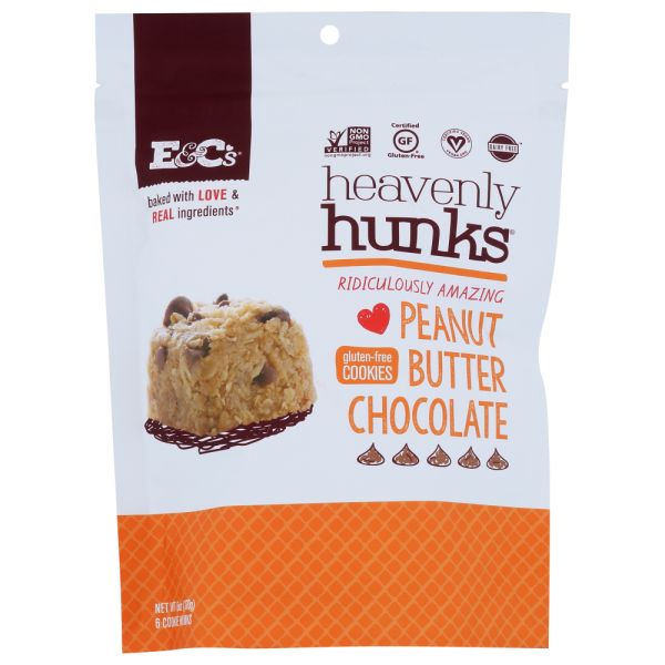 E&CS SNACKS: Peanut Butter Chocolate Heavenly Hunk Cookie, 6 oz