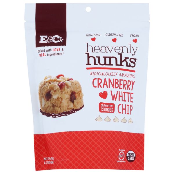 E&CS SNACKS: Cranberry White Chip Heavenly Hunk Cookie, 6 oz