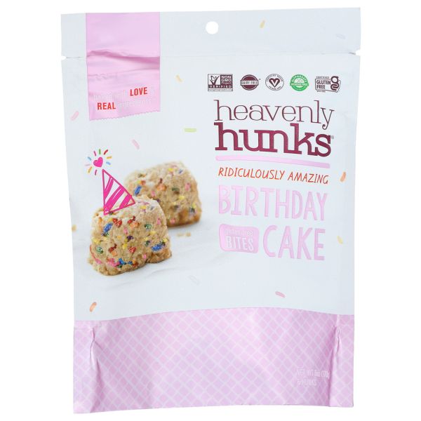 HEAVENLY HUNKS: Birthday Cake Bites, 6 oz