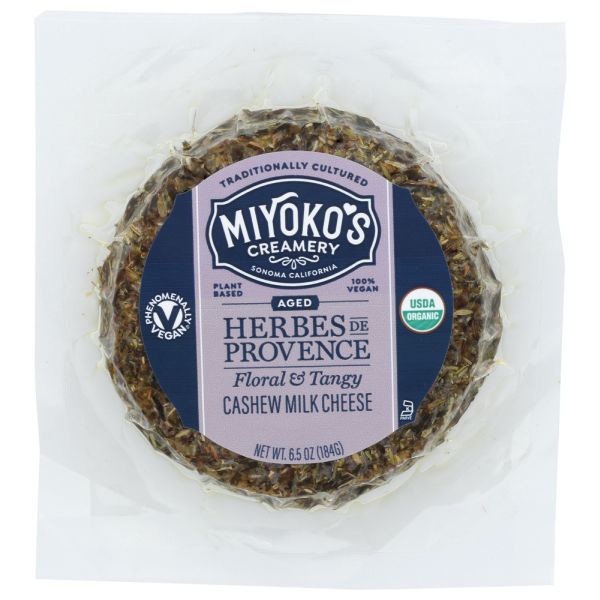 MIYOKOS CREAMERY: Cheese Vgn Hrbd De Prov Org, 6.5 oz