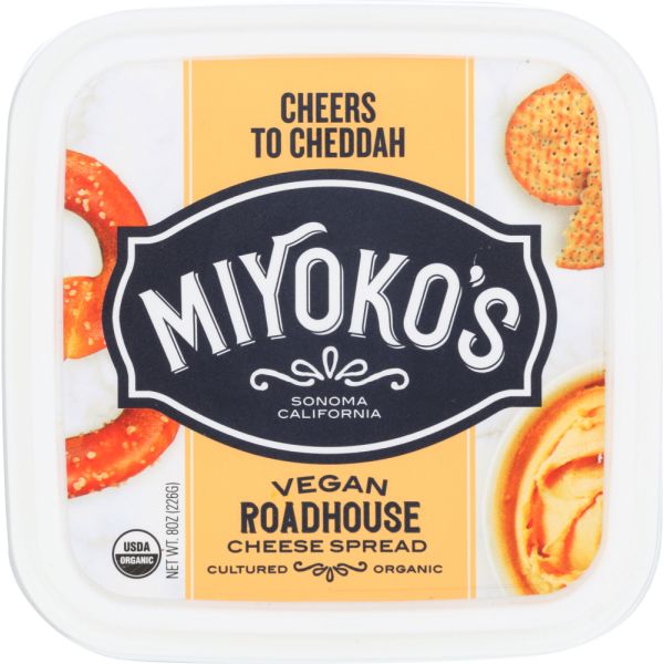 MIYOKOS CREAMERY: Cheese Vegan Pub Cheddar, 8 oz