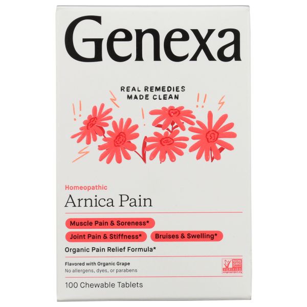 GENEXA: Arnica Organic Pain Relief, 100 tb