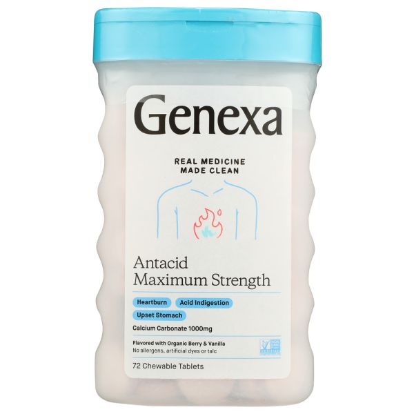 GENEXA: Heartburn Fix, 72 tb