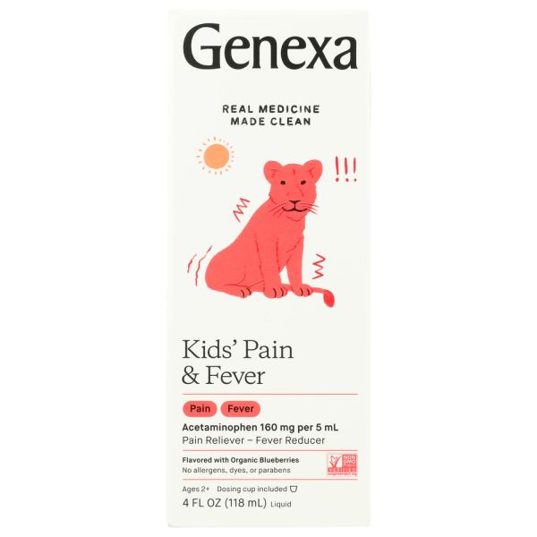 GENEXA: Kids Pain & Fever, 4 fo