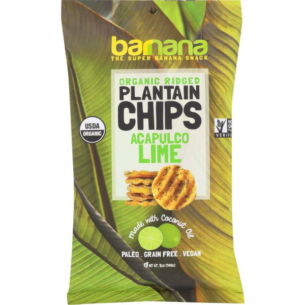 BARNANA: Acapulco Lime Plantain Chips, 5 oz