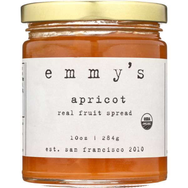 VEGGIES AND FRUIT BY EMMY: Apricot Real Fruit Spread, 10 oz