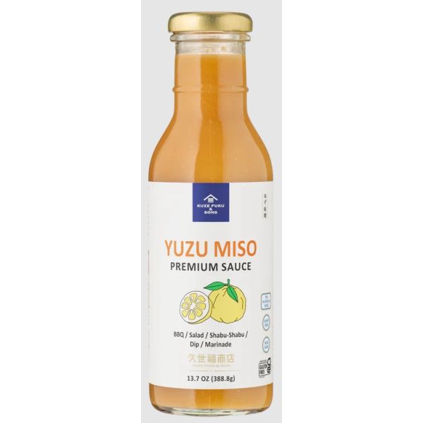 KUZE FUKU AND SONS: Yuzu Miso Premium Sauce, 13.7 fo