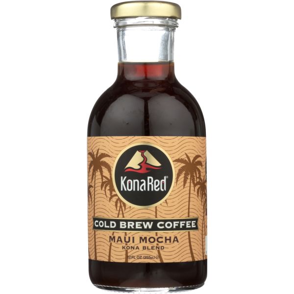 KONA RED: Cold Brew Coffee Maui Mocha, 12 oz