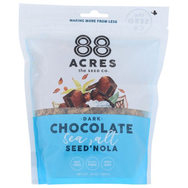 88 ACRES: Dark Chocolate Sea Salt Seed'Nola, 10 oz