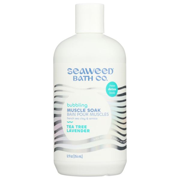 SEAWEED BATH COMPANY: Bubbling Muscle Soak Tea Tree Lavender, 12 oz