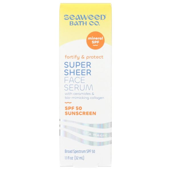 SEAWEED BATH CO: Super Sheer Face Serum SPF 50, 1.1 fo