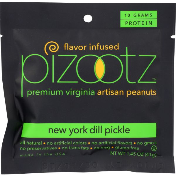 PIZOOTZ FLAVOR INFUSED: Peanut New York Dill Pickle Infused, 1.45 oz