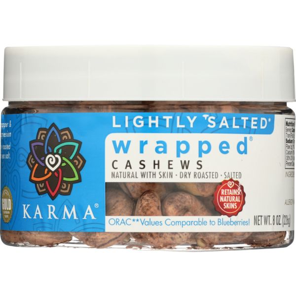 KARMA: Salted Wrapped Cashews, 8 oz