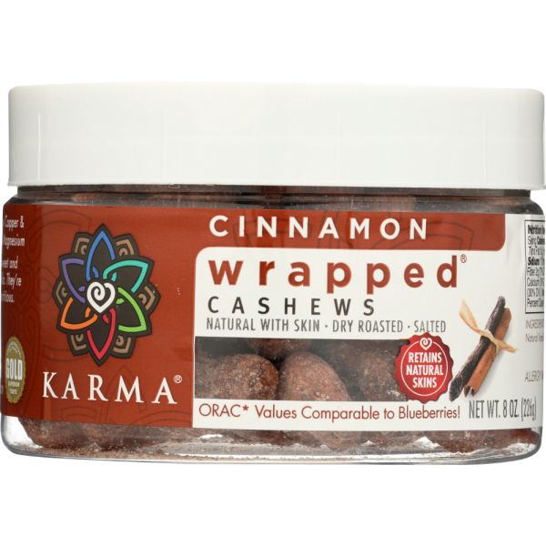 KARMA: Cinnamon Wrapped Cashews, 8 oz