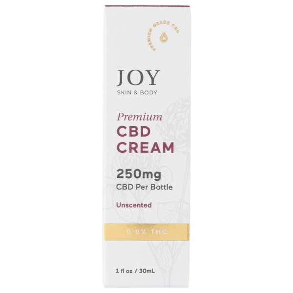 JOY ORGANICS: Premium CBD Cream Unscented, 1 oz