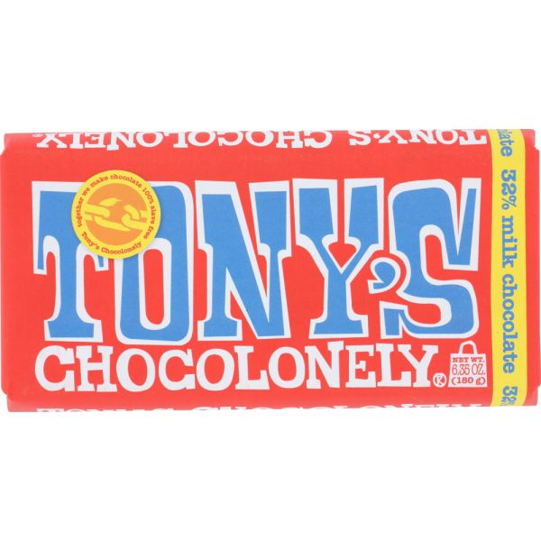 TONYS CHOCOLONELY: Milk Chocolate, 6.35 oz