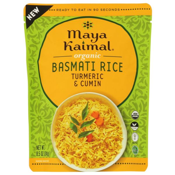 MAYA KAIMAL: Turmeric Cumin Organic Basmati Rice, 8.5 oz