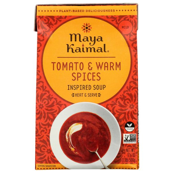 MAYA KAIMAL: Tomato Warm Spices Soup, 17.6 oz